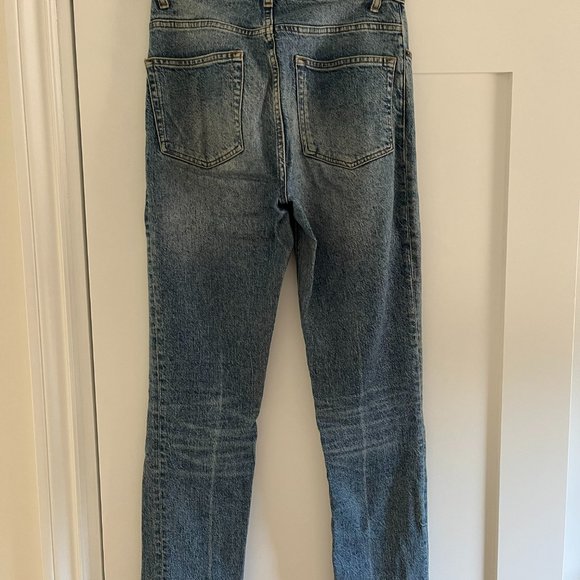 Reformation Liz Button Fly High Rise Straight Jeans - Size 25 - Picture 5 of 8
